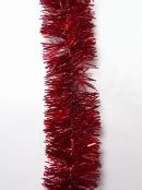 Red Metallic Ply Classic Christmas Tinsel Garland Mm X M