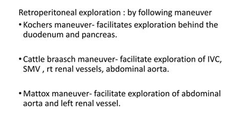 Exploratory Laprotomy Indications And Procedurepptx