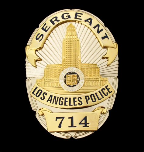 Los Angeles Police Department Lapel Pin Sergeant 714 Joe 57 Off