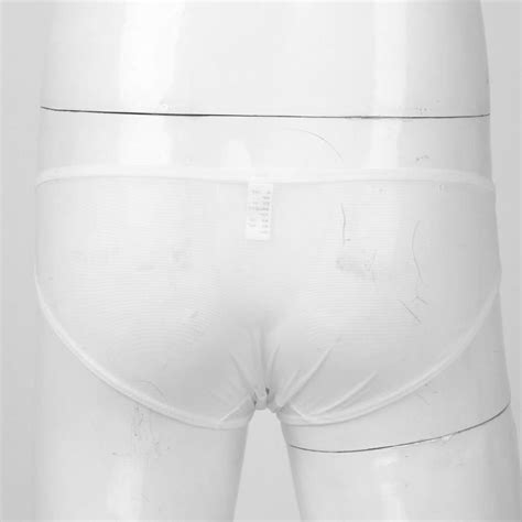 Iiniim Sous Vêtements pour Homme Sexy String Sissy Culottes Transparent