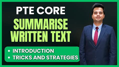 PTE Core Summarise Written Text In Depth Explanation Tips And Tricks