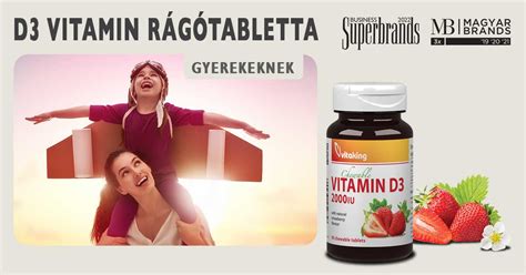 Vitaking Epres D3 vitamin 2000NE 90 rágótabletta