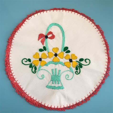 Servilleta Bordada A Mano Para Tortillas Hand Embroidered For Etsy