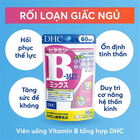 Viên Uống Vitamin B Tổng Hợp DHC Vitamin B Mix 30 Ngày 90 Ngày Thanh