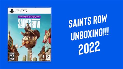 Saints Row Reboot Criminal Customs Edition Unboxing Youtube