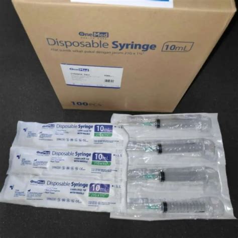 Spuit 10 Cc OneMed Disposable Syringe 10 Ml Lazada Indonesia