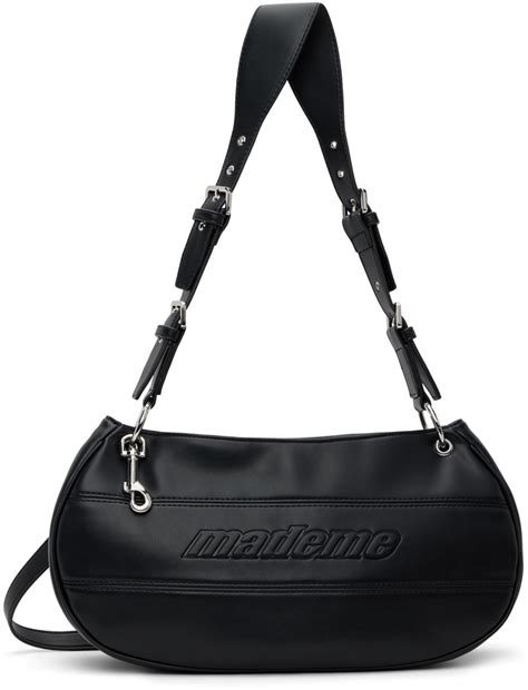 Mademe Ssense Exclusive Black Large Trinity Bag