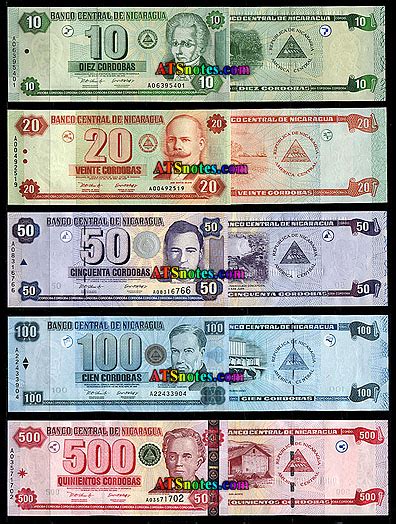 Nicaragua Banknotes Nicaragua Paper Money Catalog And Nicaraguan