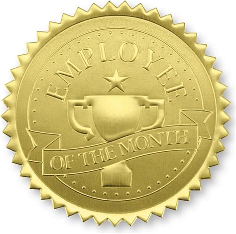 Paperdirect Employee Of The Month Trophy Gold Foil