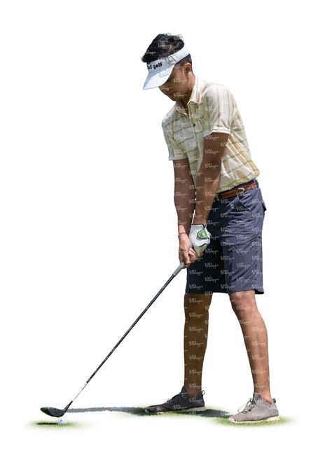 Cut Out Man Playing Golf Vishopper