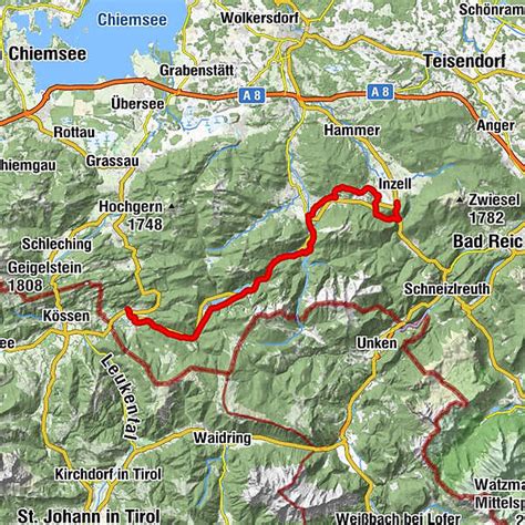 Chiemgau Radweg Bergfex Radfahren Tour Bayern