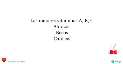 Palabras De Amor Las Mejores Vitaminas A B