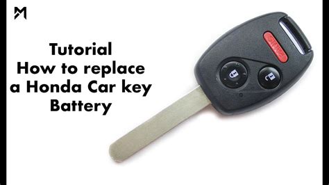 Replacing Car Key Battery Honda Honda Key Battery Replacemen