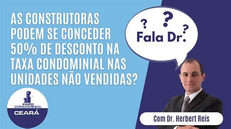 Construtoras tem desconto de 50 da taxa condominial de unidades não