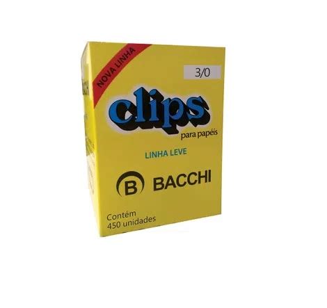 CLIPS 3 0 GALVANIZADO CX C 500GRAMAS BACCHI Mipe Supply