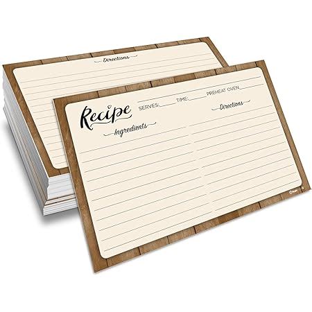 Amazon Meadowsweet Kitchens Recipe Card Set Double Sided