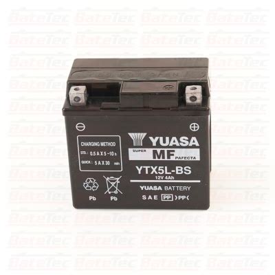 YUASA Yuasa YTX5L BS 4 Ah Batería de moto Larga duración