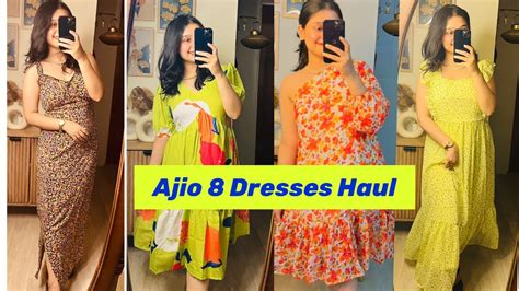 Ajio Best Dresses Haul Dresses Best And Affordable Haul Youtube