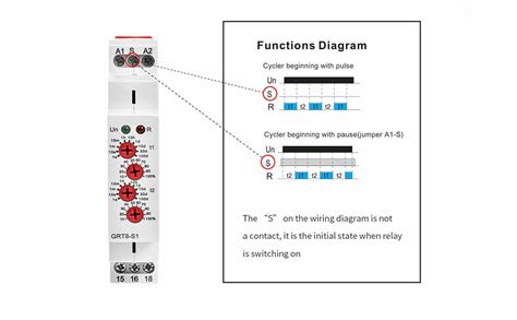 Gaeyaele Asymmetric Cycle Timer Spdt Relay A Ac Dc V V