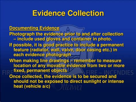 Ppt Evidence Collection Powerpoint Presentation Free Download Id