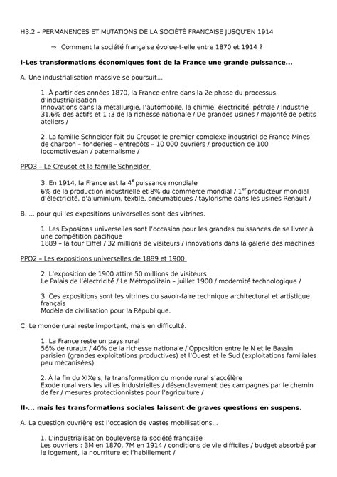 Permanences Et Mutations De La Soci T Francaise Jusquen A