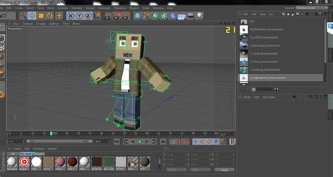 Minecraft Character Rig 3d Model 20 C4d Free3d