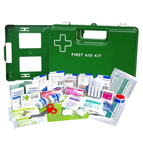 Person Work First Aid Kit Metal Wall Mountable Landscape