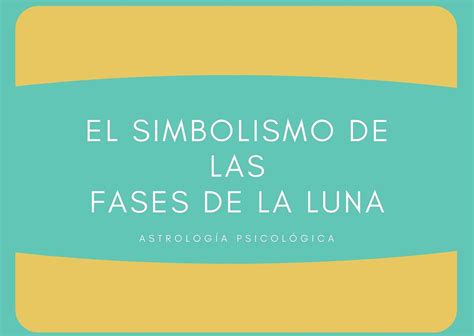 Simbolismo De Las Fases De La Luna