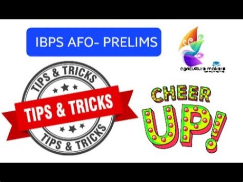 IBPS AFO Prelims Last Minute Tips And Tricks Last Minute Tips For IBPS