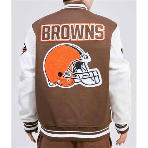 Full Zip Mash Up Cleveland Browns Varsity Jacket Jacket Makers