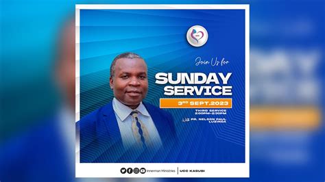 Sunday Third Service With Pr Nelson Luzinda Innerman Ministries Live