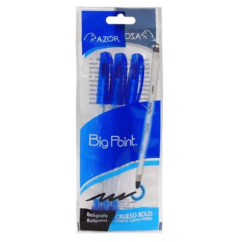 Bol Grafo Azor Big Point Punto Grueso Color Azul Piezas Walmart