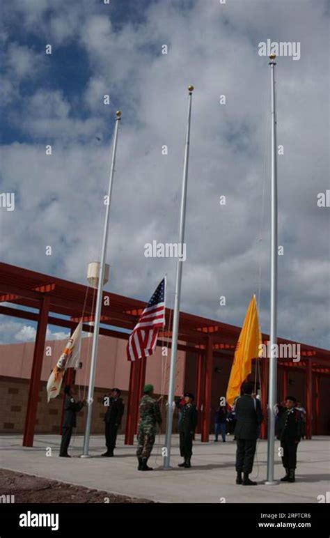 Flag Ceremony Part Of The Dedication Activities At The Newly Opened