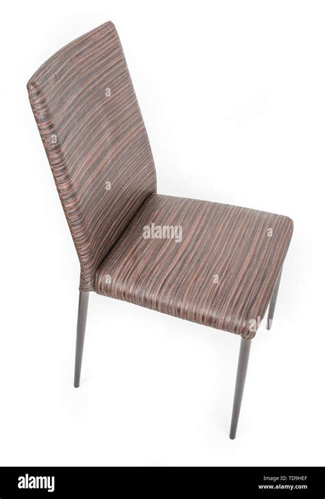 Brown Chair Isolated On White Stock Photo Alamy