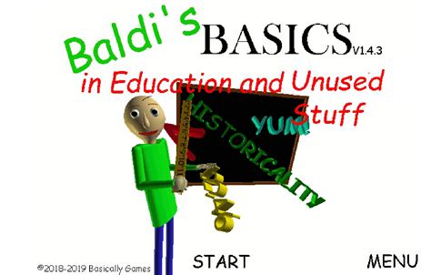 Baldi S Basics In Education And Unused Content By Test Dithered