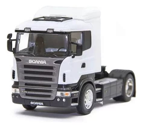 Caminhão Scania R470 1 32 Welly Branco Parcelamento sem juros