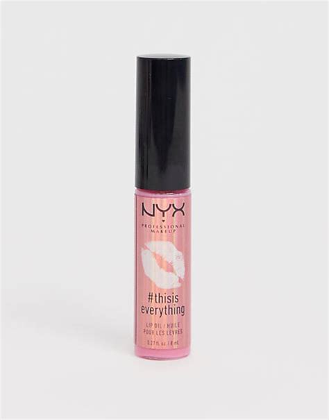 NYX Professional Makeup This Is Everything Lip Oil Sheer - Blush | ASOS