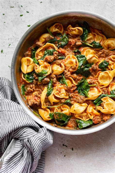 One Pan Tortellini With Sausage • Salt And Lavender