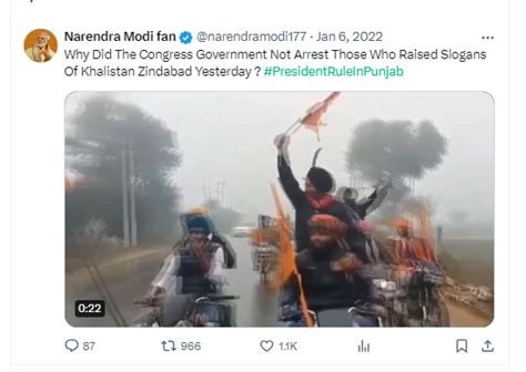 Fact Check Does The Viral Video Show A Pro Khalistan Bike Rally During