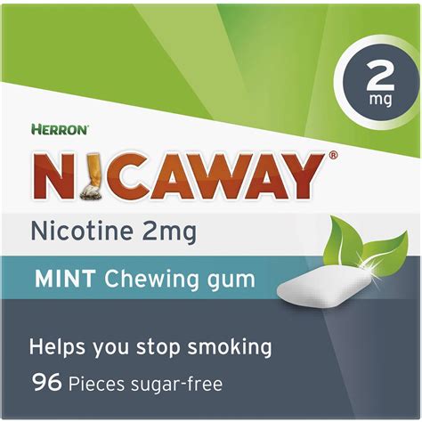 Nicaway Nicaway Stop Smoking Mint Gum 2mg 96 Pack Woolworths