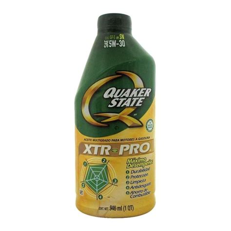 Aceite Multigrado Quaker State XTR PRO 5W30 De 946 Ml Walmart