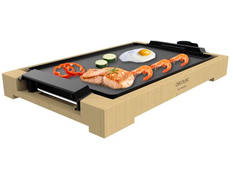 Tasty Grill 2000 Bamboo Plancha Avec 2000 W Cecotec