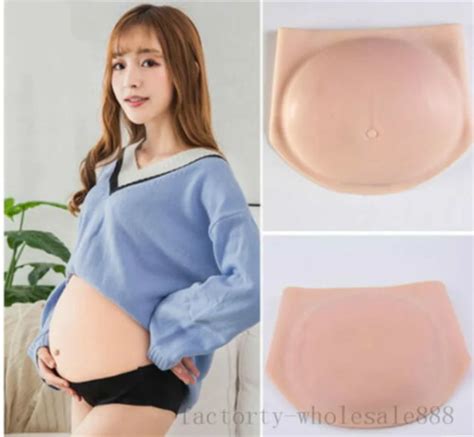 Soft Silicone Jelly Belly Fake Pregnant Belly Artificial Baby Bump