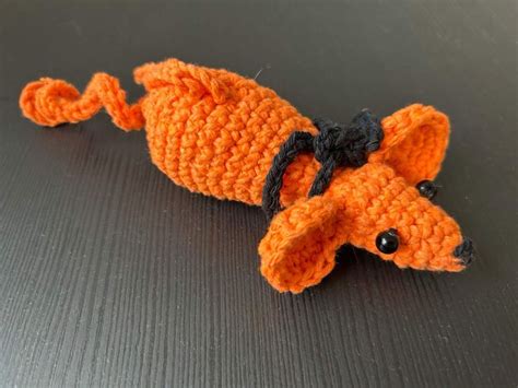 Crochet Mouse Rear View Mirror Pendant Handmade Accessory Mouse