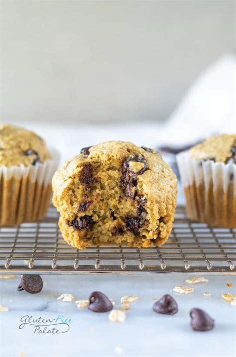 Easy Oat Flour Muffins With Chocolate Chips Gfp