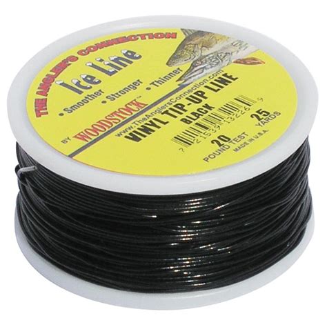 The Angler S Connection Vinyl Coated Tip Up Line 25 Yds 218370 Ice