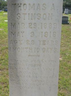 Pvt Thomas Ashby Stinson M Morial Find A Grave