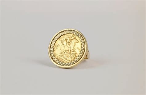 Lot An Edward VII Gold Half Sovereign Mounted In A 9ct Gold Ring The