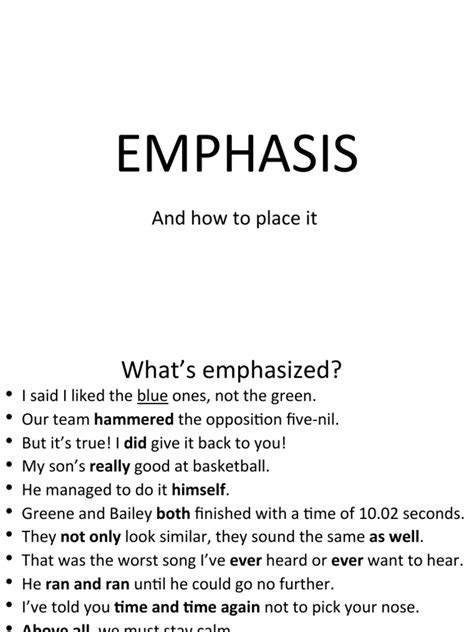 emphasis  noun english language