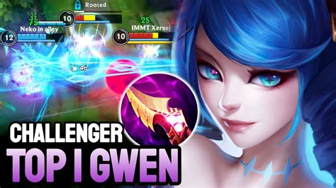 WILD RIFT GWEN TOP 1 GWEN GAMEPLAY CHALLENGER RANKED YouTube